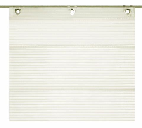 Magnetrollo Querstreifen Deko wollweiß inkl. Haken BxH 45/60/80/100x130cm