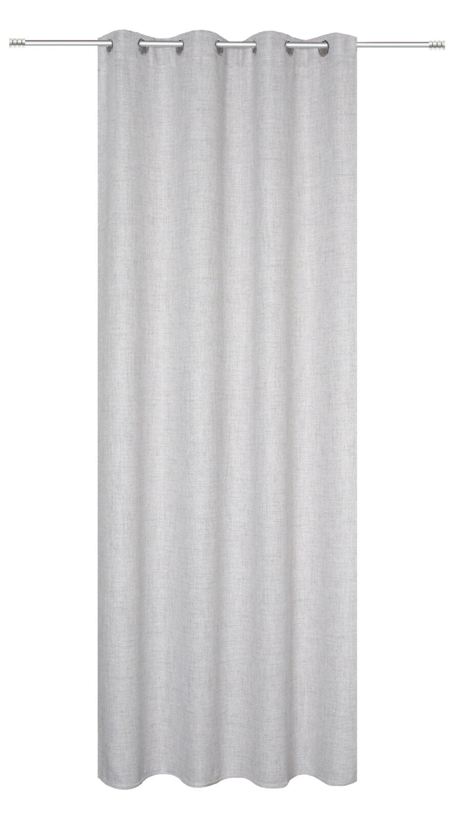 Ösenschal Leinen grau blickdicht  BxH 140x245cm