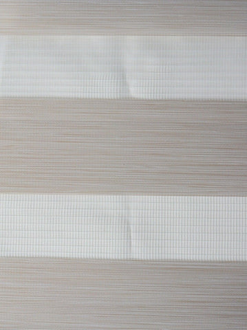 Klemmfix Click 3 in1 Doppelrollo nach Maß Wood beige