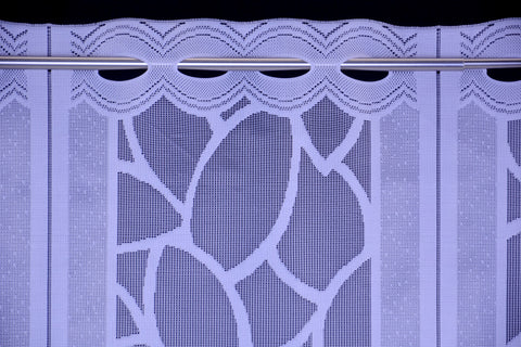 Bistrogardine Flächenvorhang Jacquard weiß BxH 90x80cm