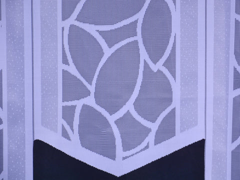 Bistrogardine Flächenvorhang Jacquard weiß BxH 90x80cm