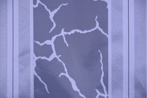 Bistrogardine Flächenvorhang Jacquard abstrakt weiß BxH 90x80cm