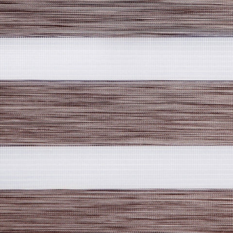 Klemmfix Click 3 in1 Doppelrollo nach Maß Wood braun