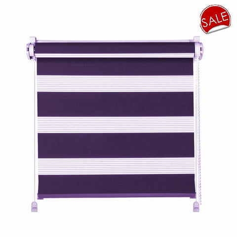 Klemmfix Doppelrollo violett mit Pendelsicherung