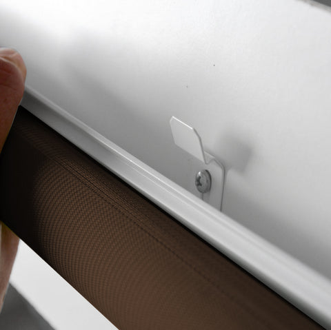 Klemmfix Click 3 in1 Doppelrollo nach Maß braun