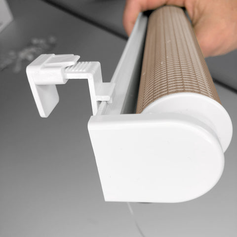 Klemmfix Click 3 in1 Doppelrollo nach Maß beige