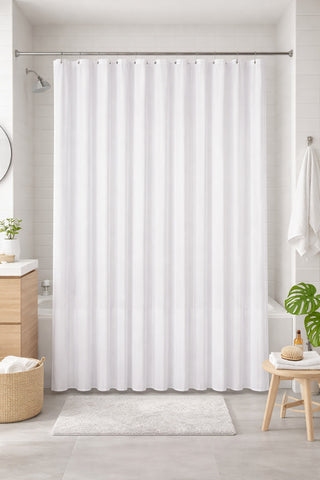 Textil-Duschvorhang Hilton weiß BxH 180x200cm