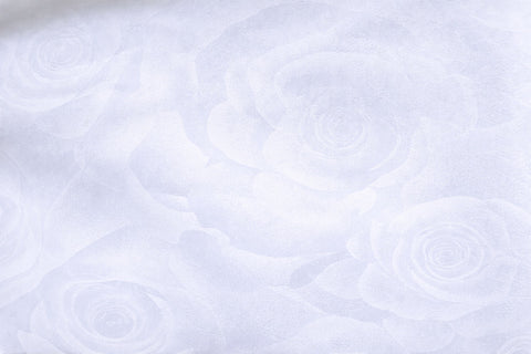 Textil-Duschvorhang Roses weiß BxH 180x200cm