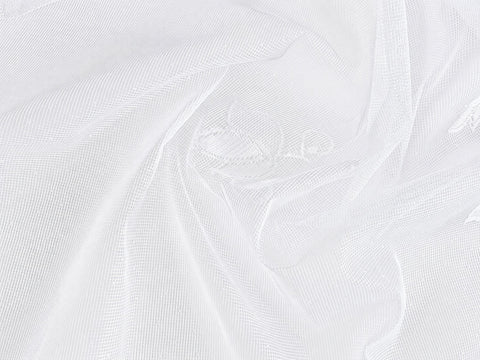 Fertiggardine m. Universalband versch. Größen weiß Edel Jacquard