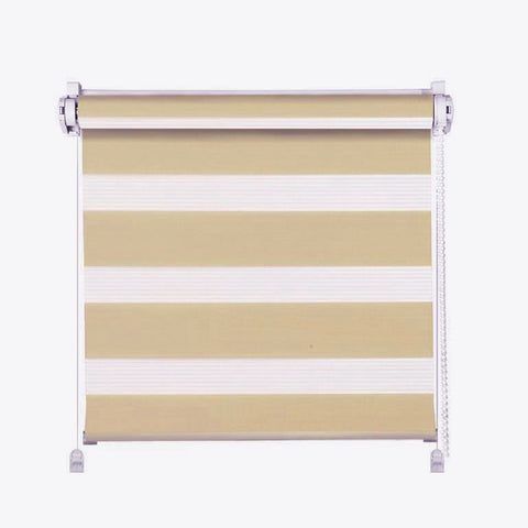 Klemmfix Click 3 in1 Doppelrollo nach Maß beige