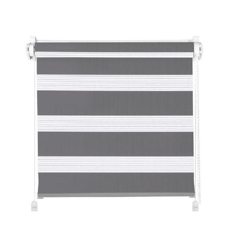 Klemmfix Click 3 in1 Doppelrollo grau BxH 71x200cm