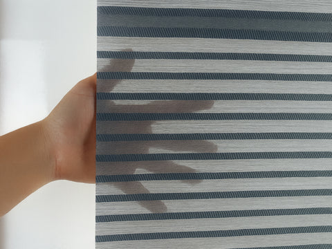 Magnetrollo Querstreifen Deko grau inkl. Haken BxH 45/60/80/100x130cm