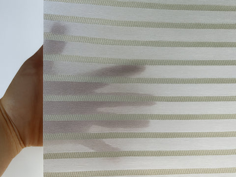 Magnetrollo Querstreifen Deko wollweiß inkl. Haken BxH 45/60/80/100x130cm