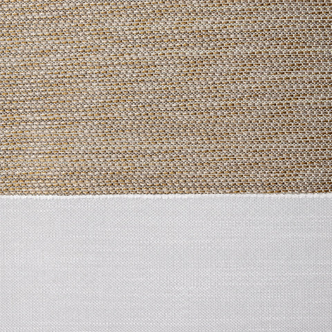 Design Mini Flächenvorhang Set beige weiß Scheibengardine 2280-13