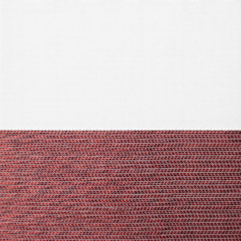 Design Mini Flächenvorhang Set rot grau Scheibengardine 2280-09