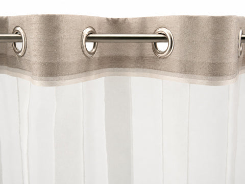 Ösen Bistrogardine beige HxB 50x140cm 2221
