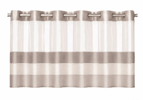 Ösen Bistrogardine beige HxB 50x140cm 2221