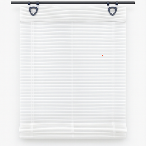 Raffrollo Bambusoptik weiß wollweiß inkl. Haken ohne Bohren Rollo 45/60/80/95x130cm
