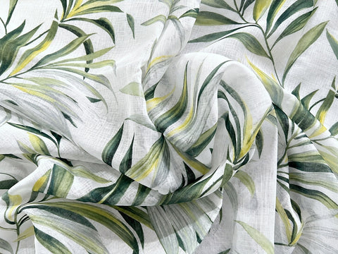 Ösenschal BxH 140x245cm Zweige grün 2645