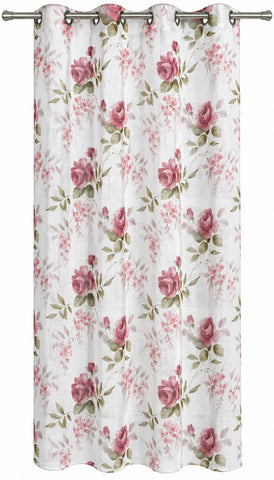 Ösenschal BxH 140x245cm Rosen rot 2643