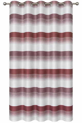 Ösenschal Deko Querstreifen rot bordeaux 140x245cm 2421