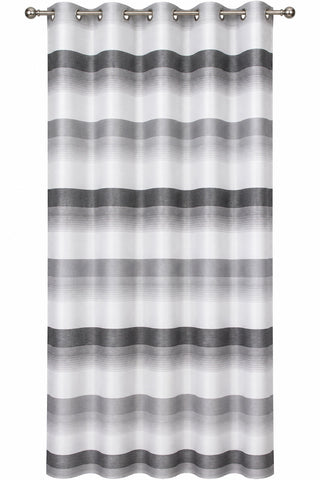 Ösenschal Deko Querstreifen anthrazit grau 140x245cm 2421