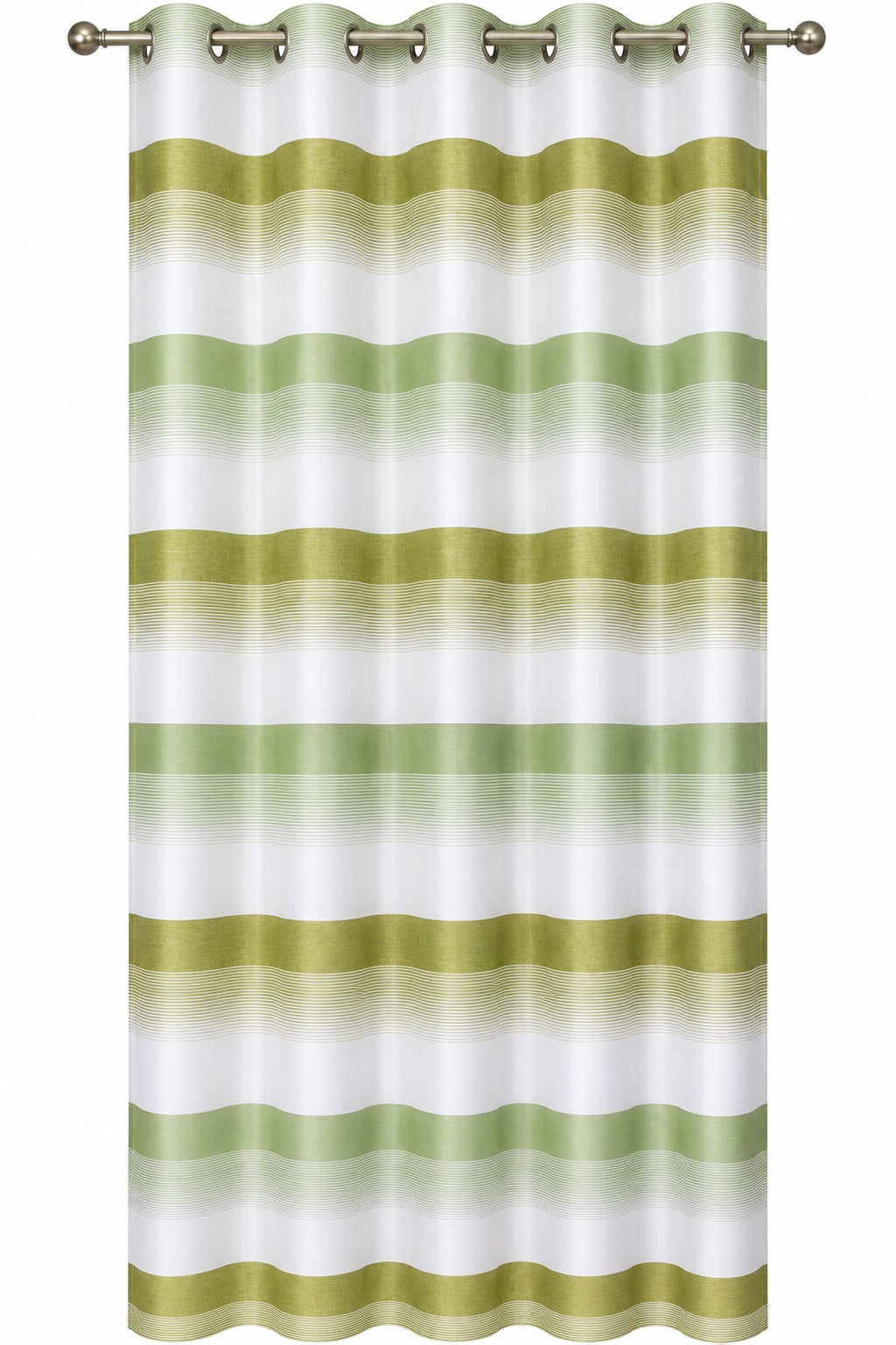 Ösenschal Deko Querstreifen grün 140x245cm 2421