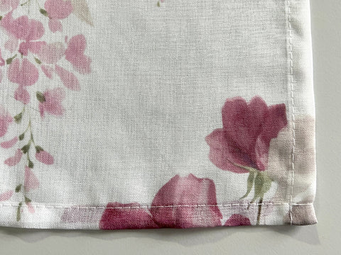 Ösenschal BxH 140x245cm Rosen rot 2643