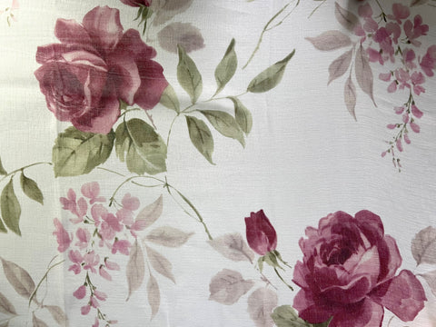 Ösenschal BxH 140x245cm Rosen rot 2643