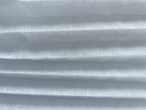 Plisseerollo ohne Bohren 100x140 cm weiß – Raffrollo in Leinenoptik, transparent, stufenlos höhenverstellbar mit Klettband & Aufhängegleiter