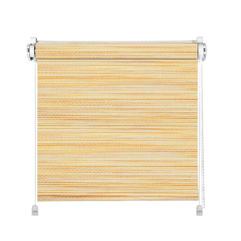 Klemmfix Mini Rollo Klemmrollo Sichtschutz Pendelsicherung Bambusoptik Ecru beige