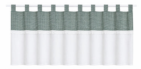 Design Schlaufen Scheibengardine Landhaus grün BxH 48x140cm