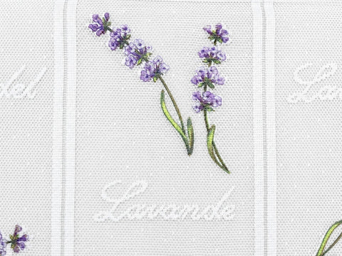 Scheibengardine Lavendel lila HxB 45x150cm