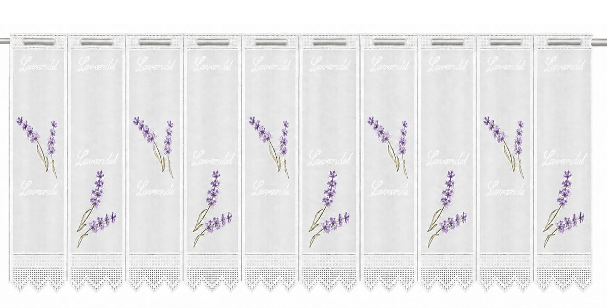 Scheibengardine Lavendel lila HxB 45x150cm