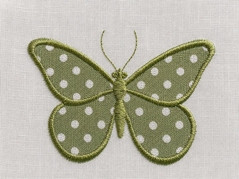 Design Scheibengardine Landhaus Schmetterling HxB 48x140cm