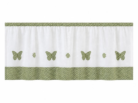 Design Scheibengardine Landhaus Schmetterling HxB 48x140cm