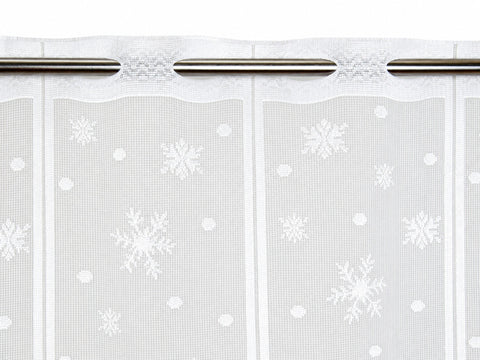 Scheibengardine Schneemann HxB 50x140cm Winter Schnee Flocke