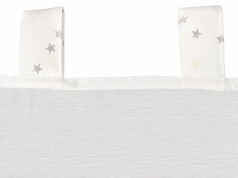 Design Schlaufen Scheibengardine kleine Sterne (leuchtend)