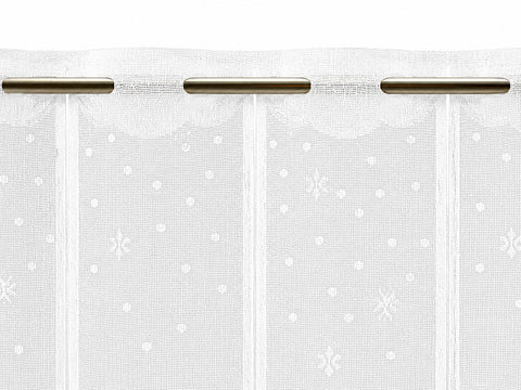 Scheibengardine Weihnachtsbaum Weihnachtsmann HxB 50x140cm