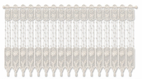 Scheibengardine Macramé weiß HxB 58x143cm 2660