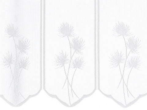 Scheibengardine Jacquard Blume nach Maß