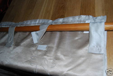Schlaufenschal 140x245cm Vorhang m.Gardinenband und verdeckten Schlaufen natur