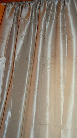 Schlaufenschal 140x245cm Vorhang m.Gardinenband und verdeckten Schlaufen natur