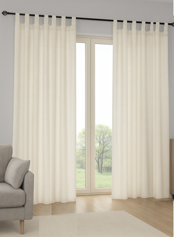 Schlaufenschal Nature halbtransparent BxH 140x245cm