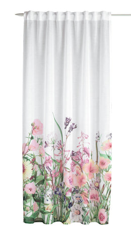 Fertigschal Evi Blumen rosa BxH 135x245cm