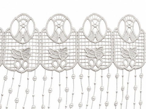 Scheibengardine Macramé weiß HxB 58x143cm 2660