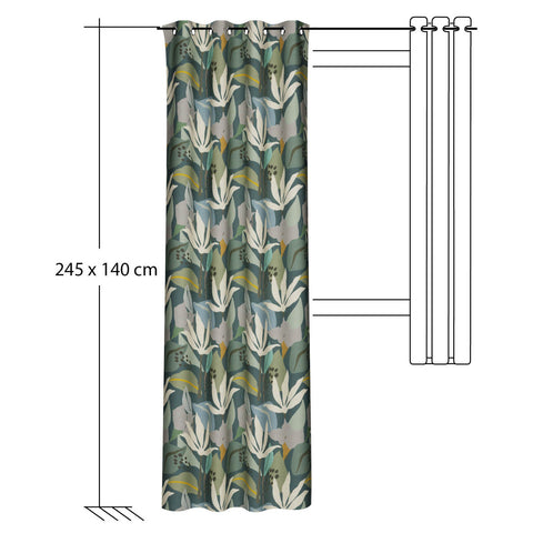 Ösenschal Jasper grün BxH 140x245cm