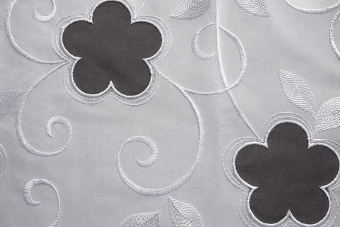 Bändchenraffrollo Lara weiß Silber BxH 60x120cm