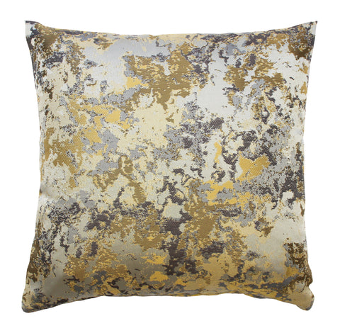 Kissenhülle "Kiran" Dekostoff Jacquardgemustert gold 40x40 oder 50x50cm