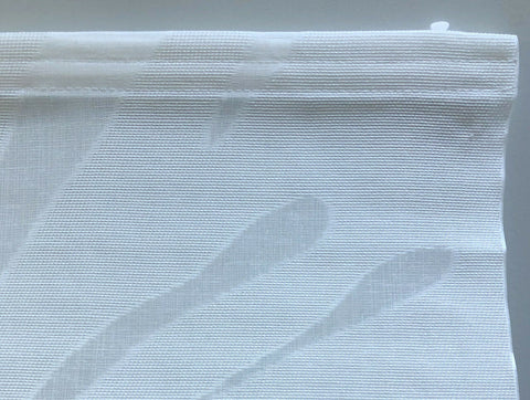 Schiebevorhang Blume weiß BxH 60x245cm halbtransparent